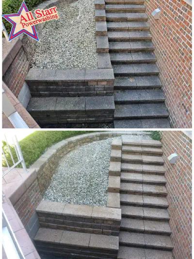 Contrete cleaning of steps near Freeland, MI